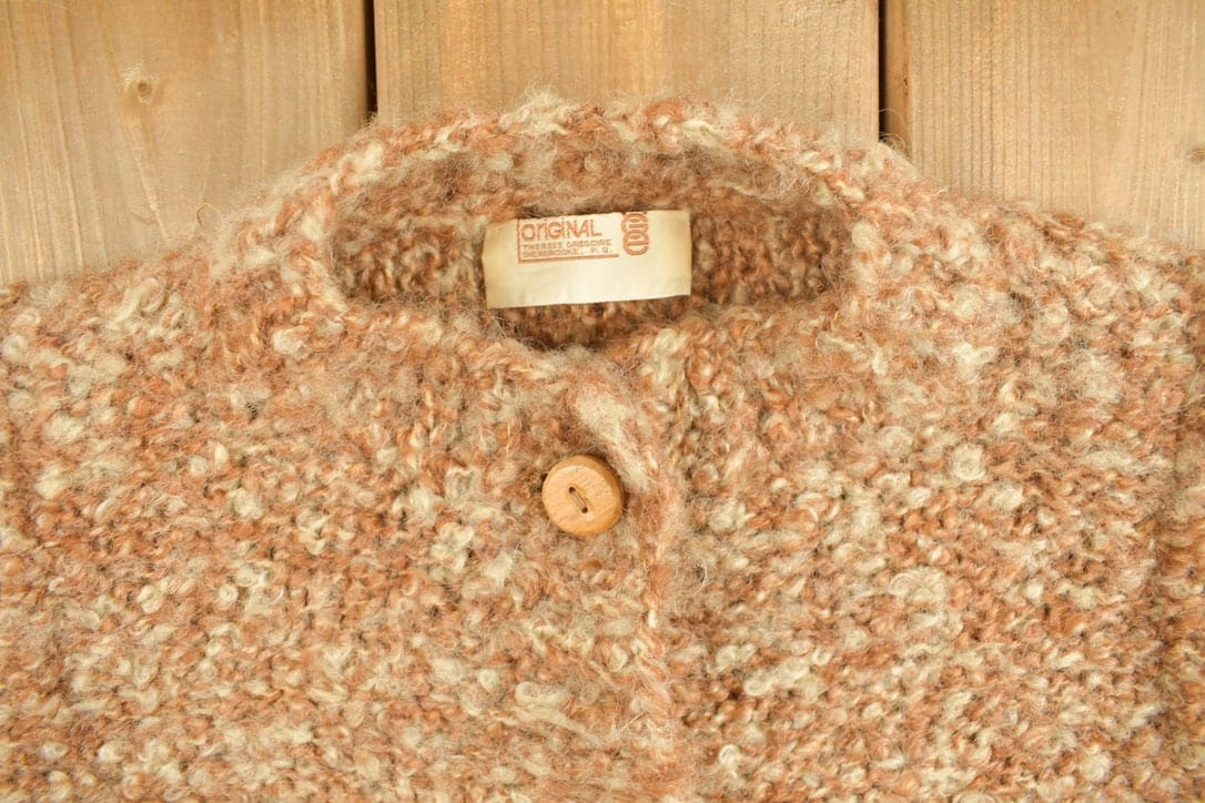 Vintage 1990s Button Up Knit Sweater Women's Large - Image 4