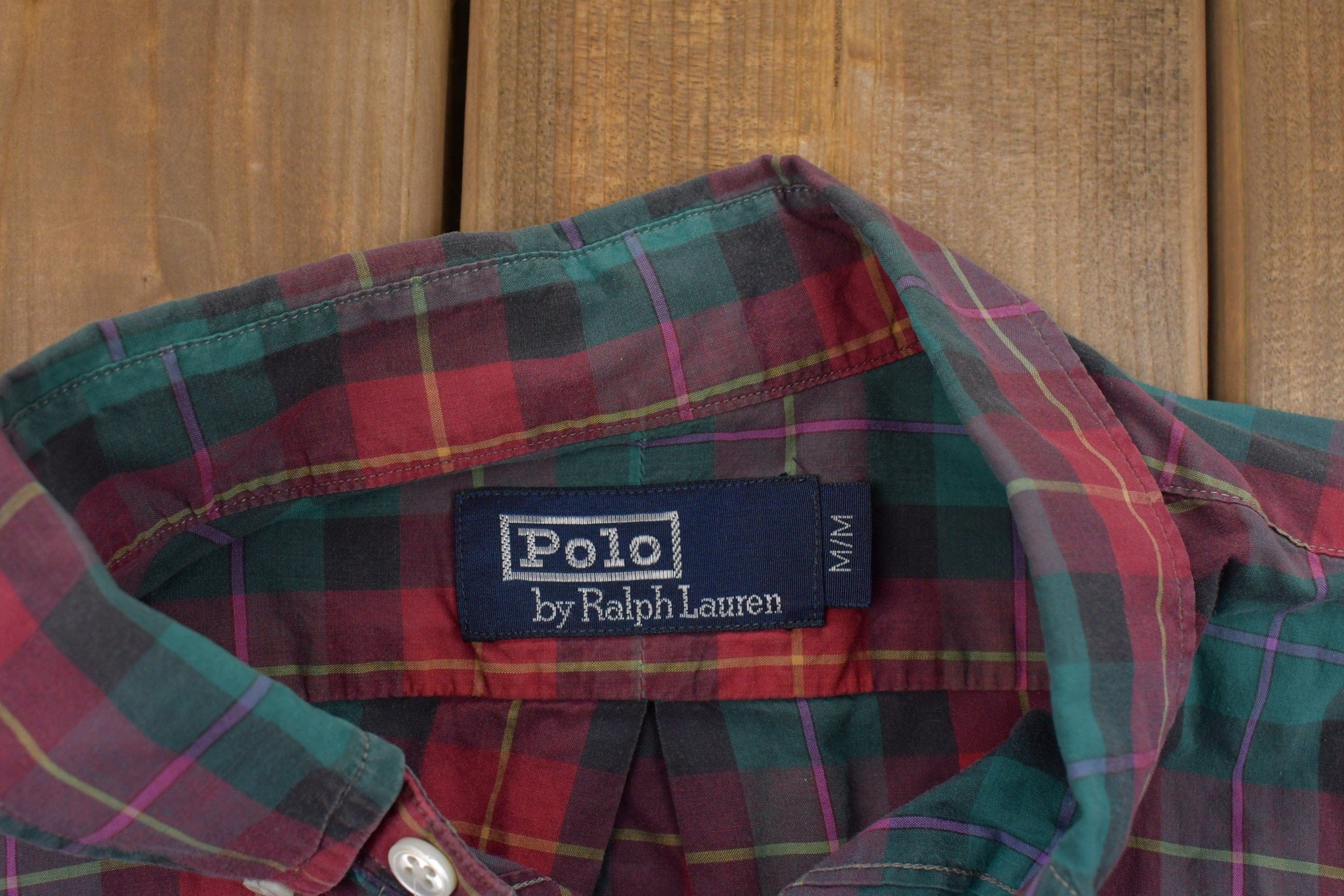 Vintage 1990s Button Up Shirt Men's Medium - Image 3