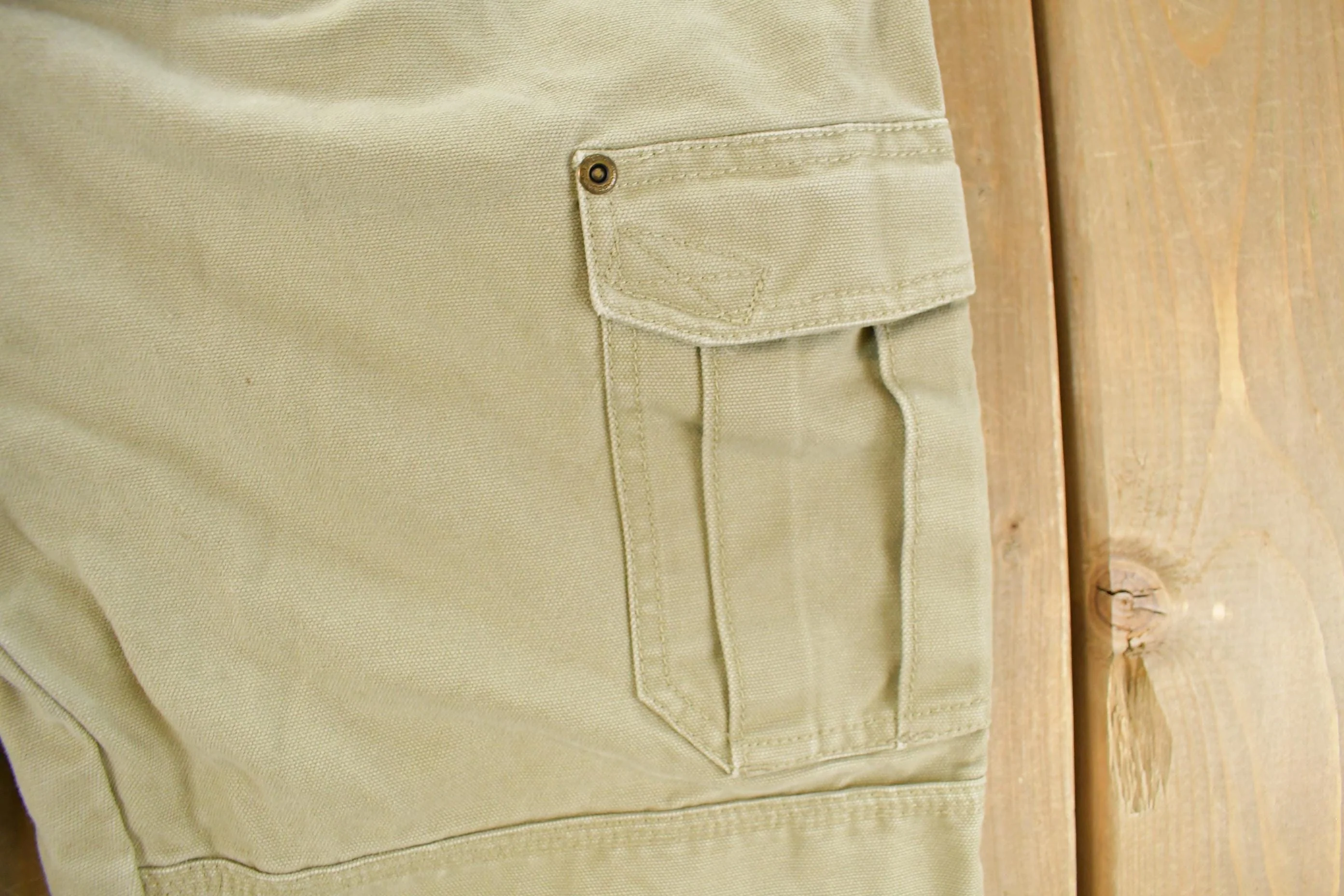 Vintage 1990s Cabela's Outdoor Gear Beige Cargo Pocket Pants Men's 34 x 32 - Image 4