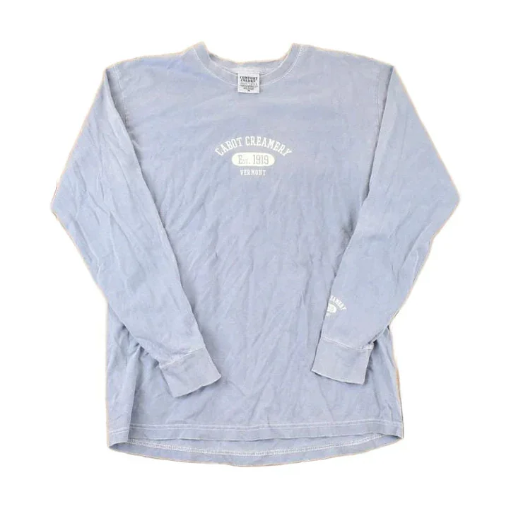 Vintage 1990s Cabot Creamery Graphic Print Long Sleeve T Shirt Men's M