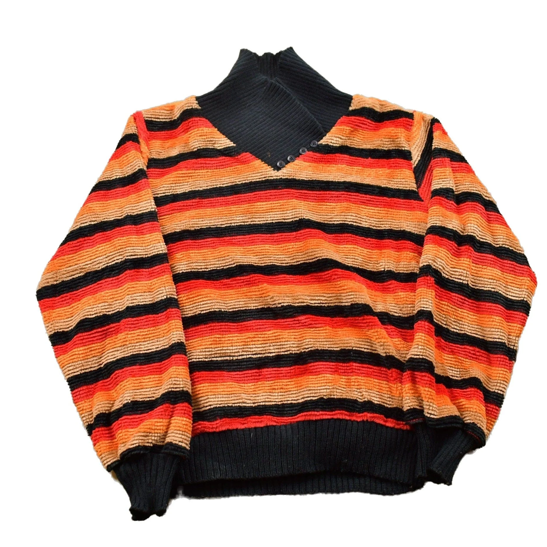 Vintage 1990s Cadogan Court Striped Knitted Sweater Men's XS