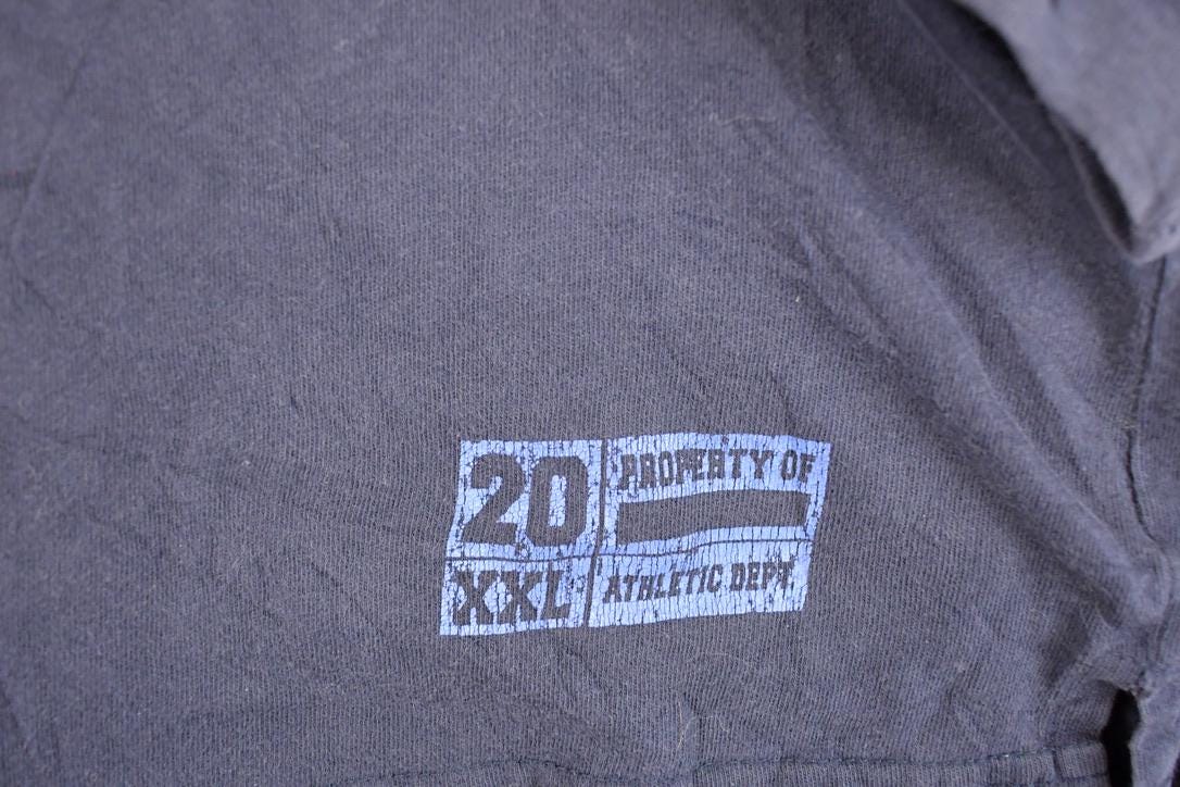 Vintage 1990s Cadre Athletic 20 Graphic Print Crewneck Sweatshirt Men's L - Image 4