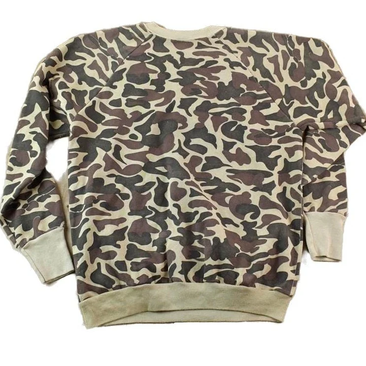 Vintage 1990s Camo Crewneck Sweatshirt Men's XL - Image 2