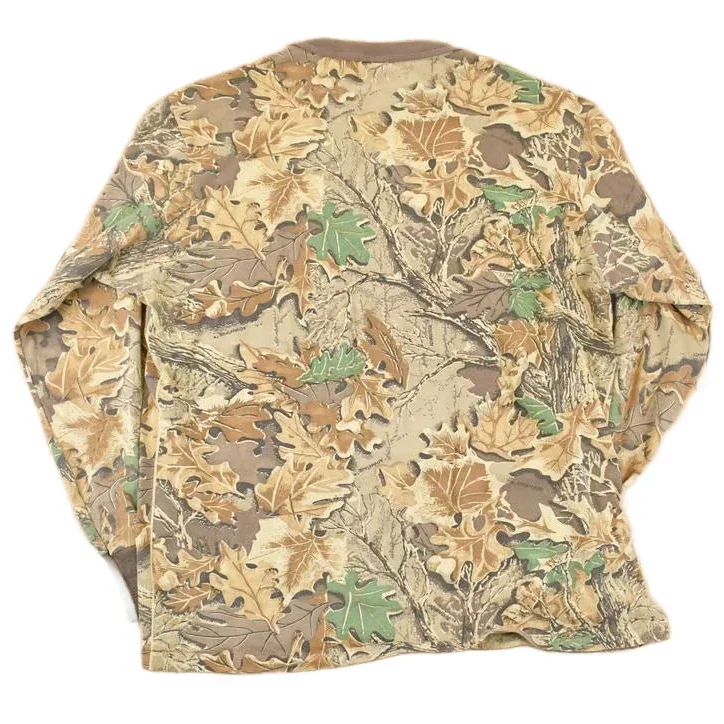 Vintage 1990s Camo Gear Collection Realtree Camo AOP Graphic Print Crewneck Shirt Mens L - Image 2