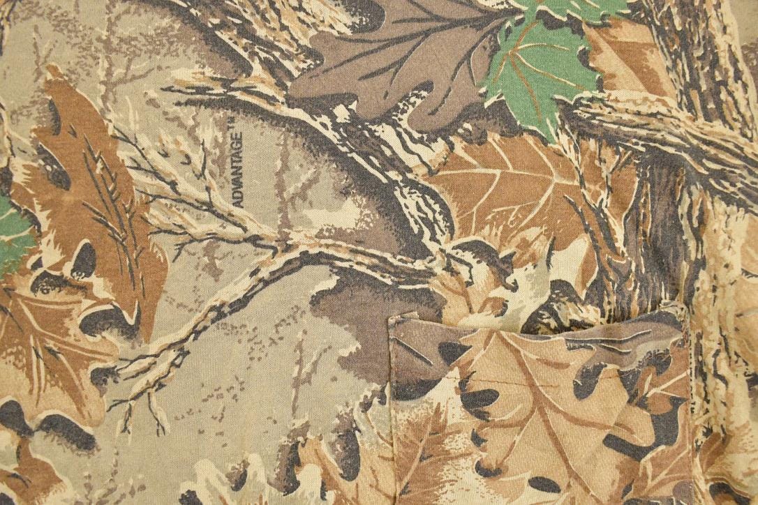 Vintage 1990s Camo Gear Collection Realtree Camo AOP Graphic Print Crewneck Shirt Mens L - Image 3