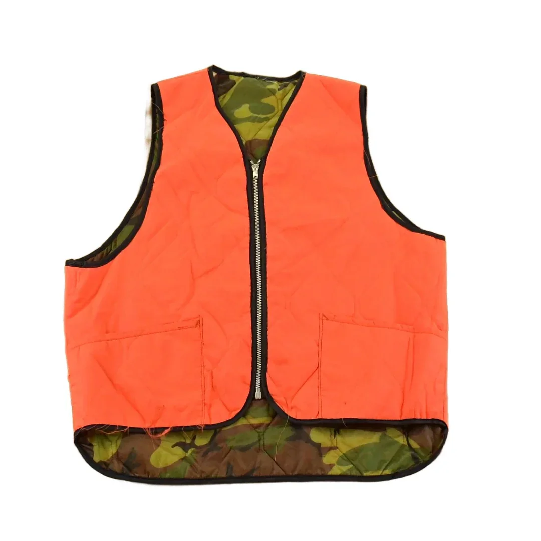 Vintage 1990s Camo Reversible Vest Hunting Jacket Men's Medium - Image 2
