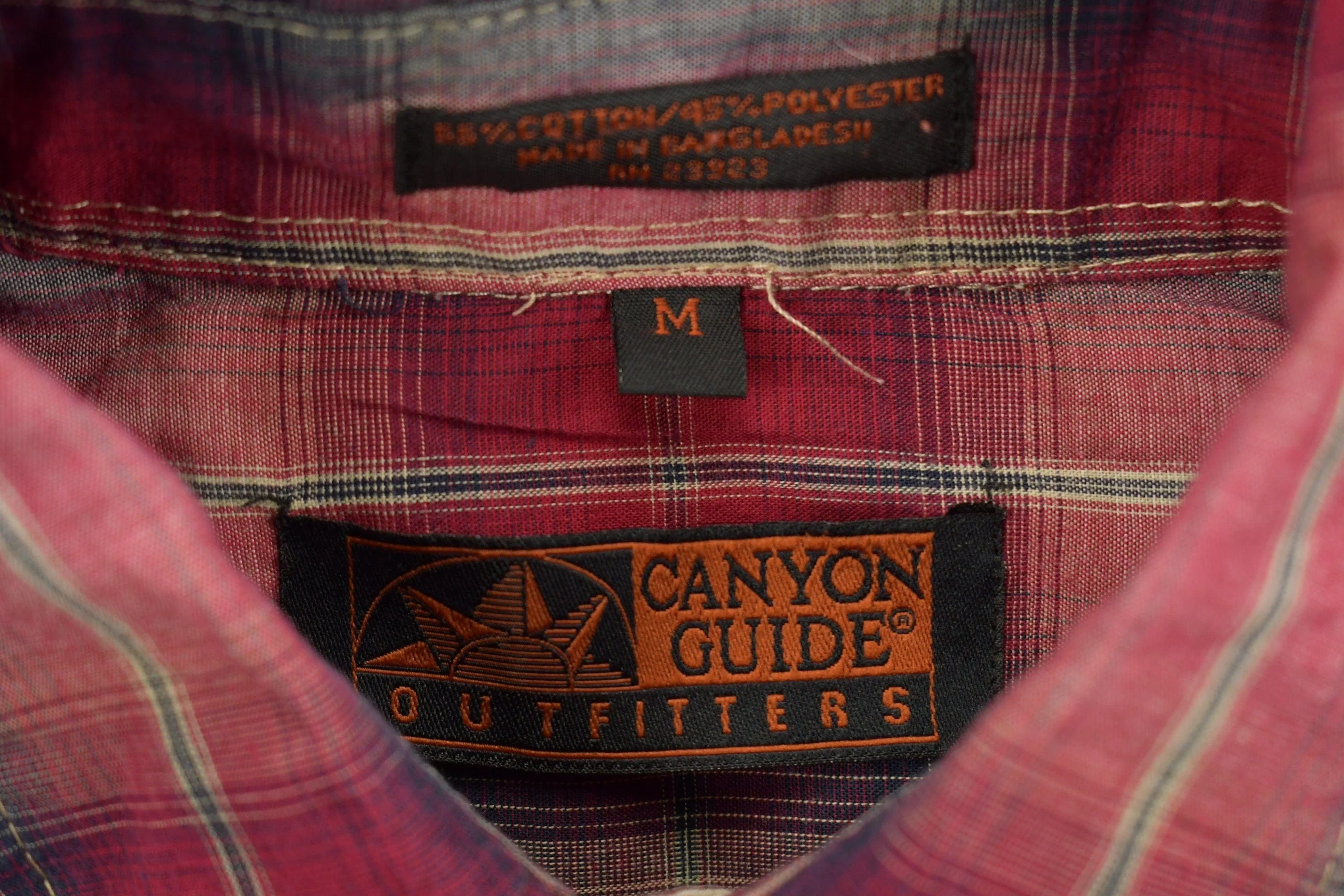 Vintage 1990s Canyon Guide Western Flannel Button Up Shirt Men's Medium - Image 6