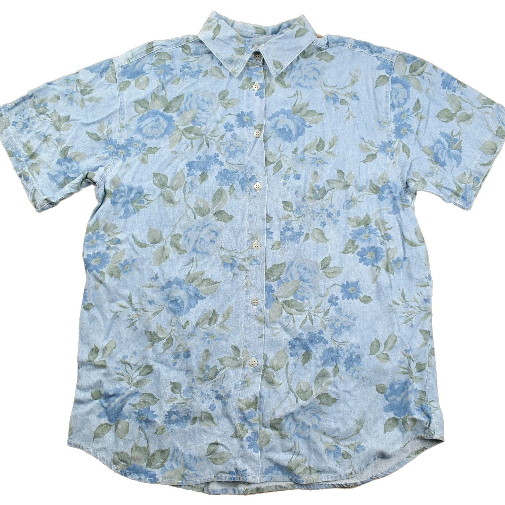 Vintage 1990s Capacity Floral Button Up Shirt Men's Large