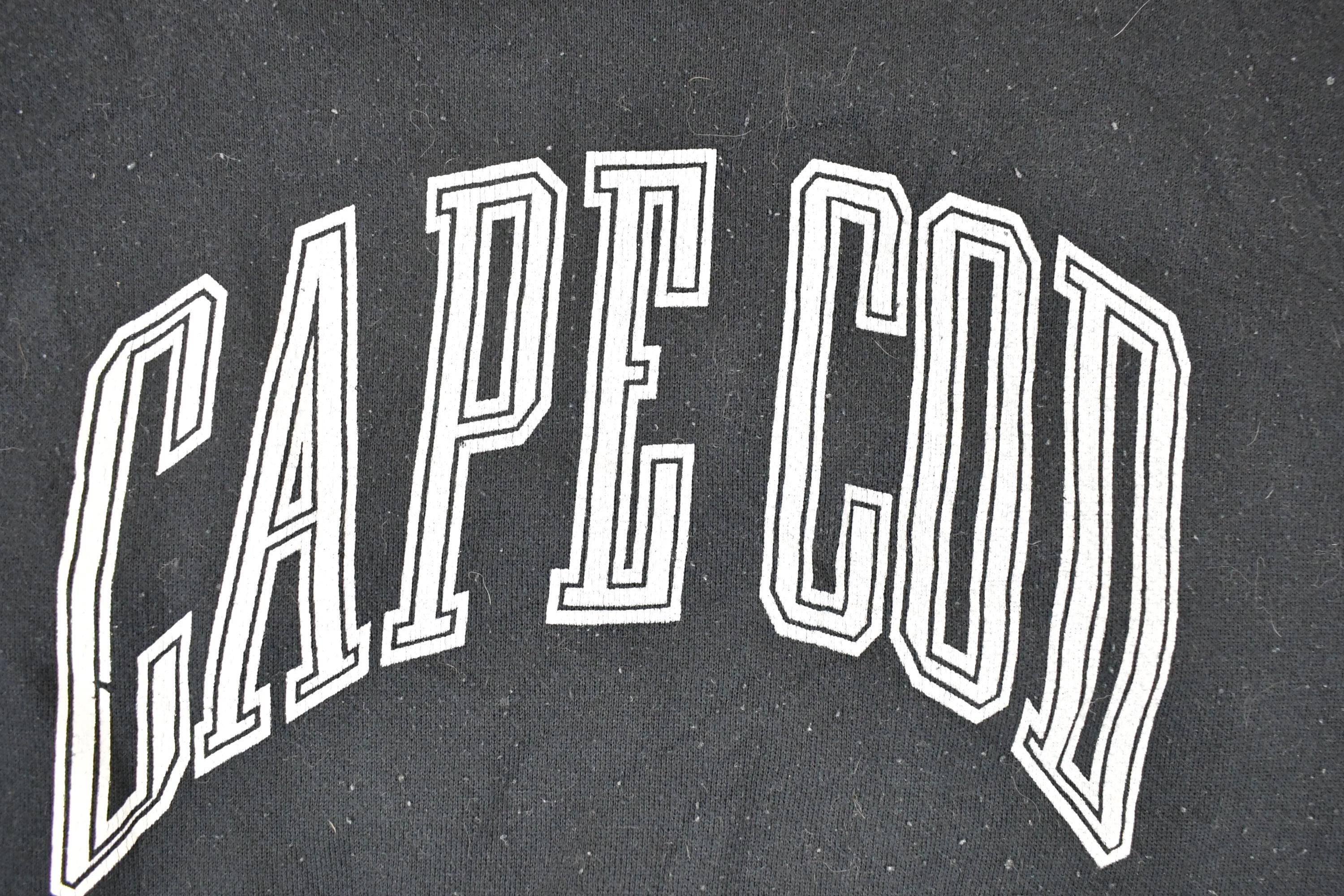 Vintage 1990s Cape Cod Logo 7 Graphic Print Crewneck Sweatshirt Men's L - Image 3