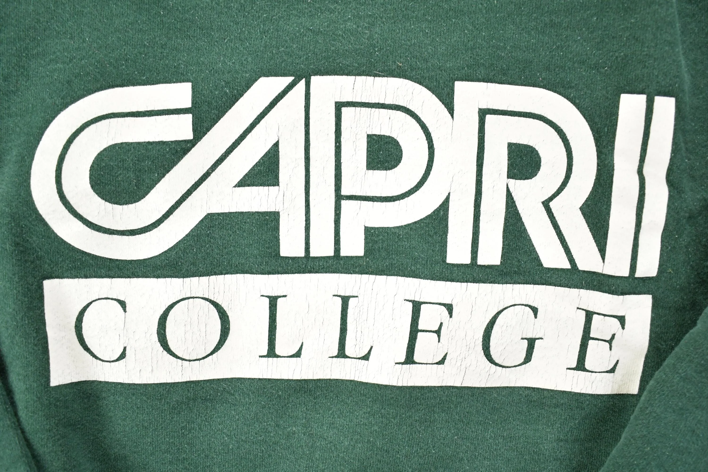 Vintage 1990s Capri College Heavyweight University Collegiate Crewneck Men's XL - Image 4