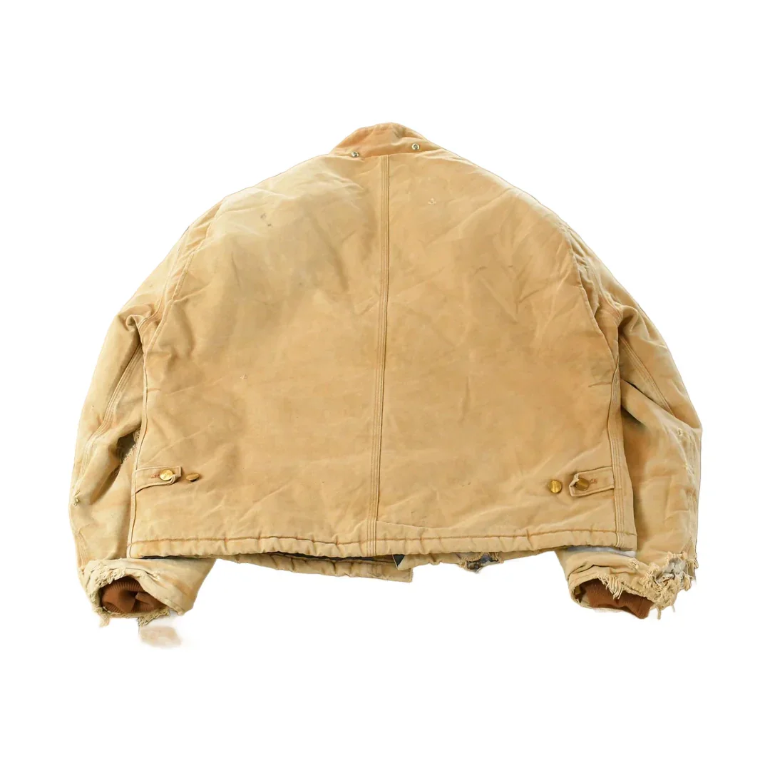Vintage 1990s Carhartt Arctic Quilt Lined Distressed Jacket Men's XL - Image 2