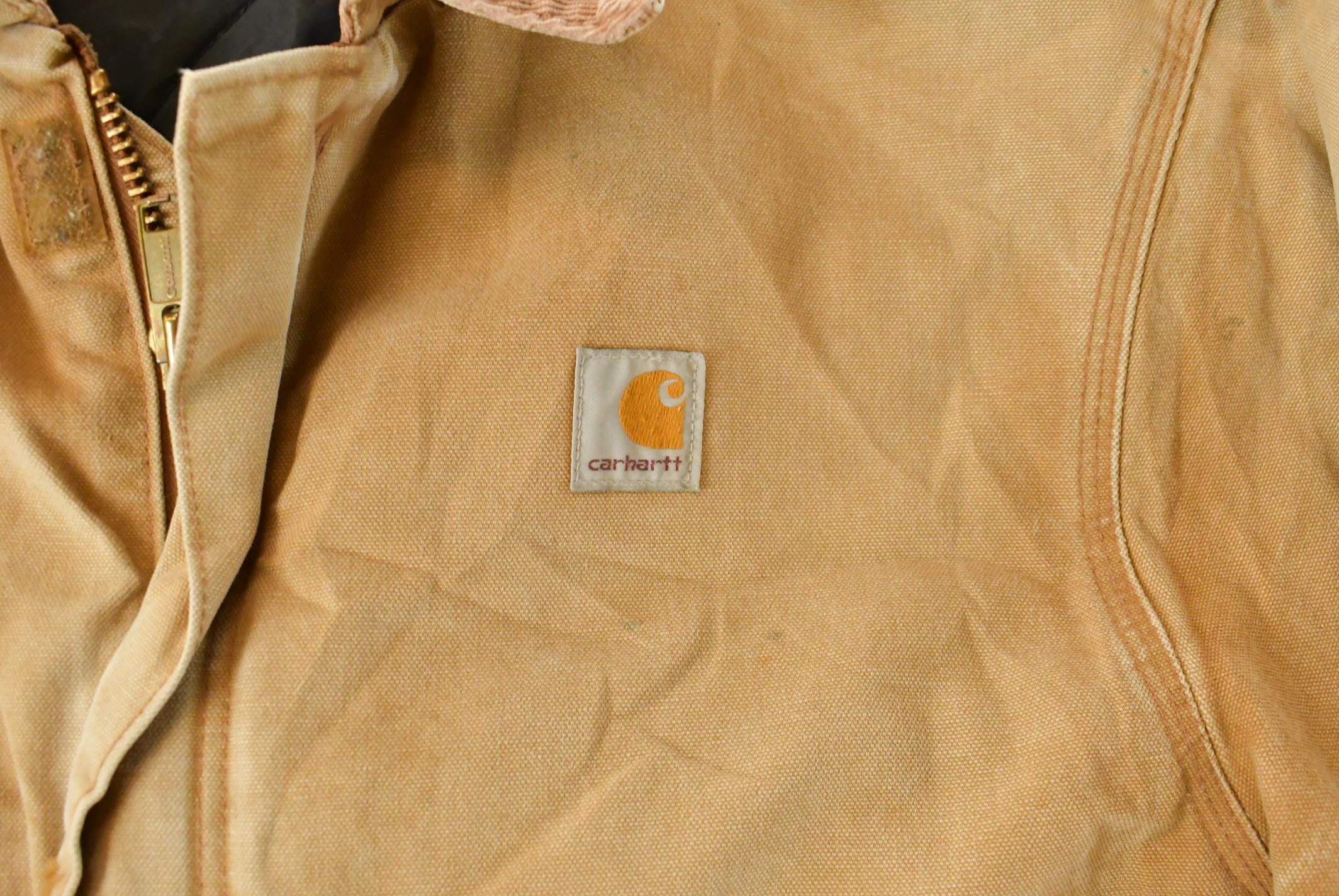 Vintage 1990s Carhartt Arctic Quilt Lined Distressed Jacket Men's XL - Image 3
