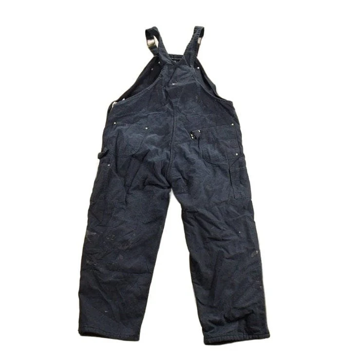 Vintage 1990s Carhartt Black Canvas Double Knee Overalls - Image 2