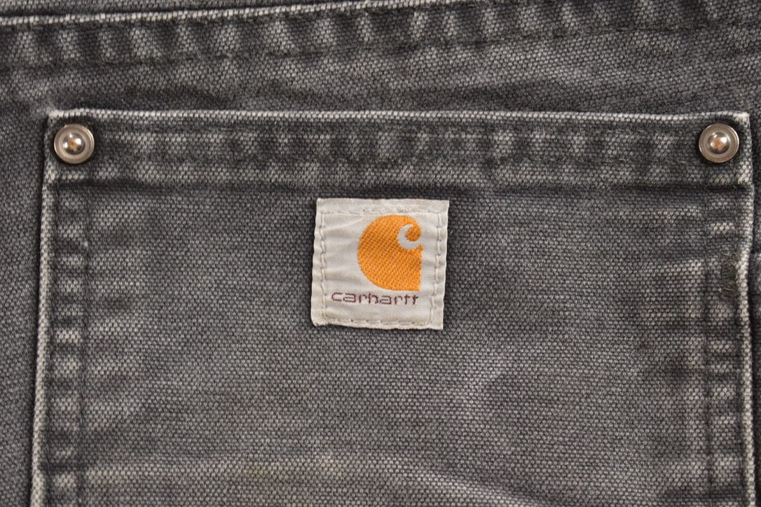 Vintage 1990s Carhartt Black Double Knee Work Pants Men's 31 x 29 - Image 3