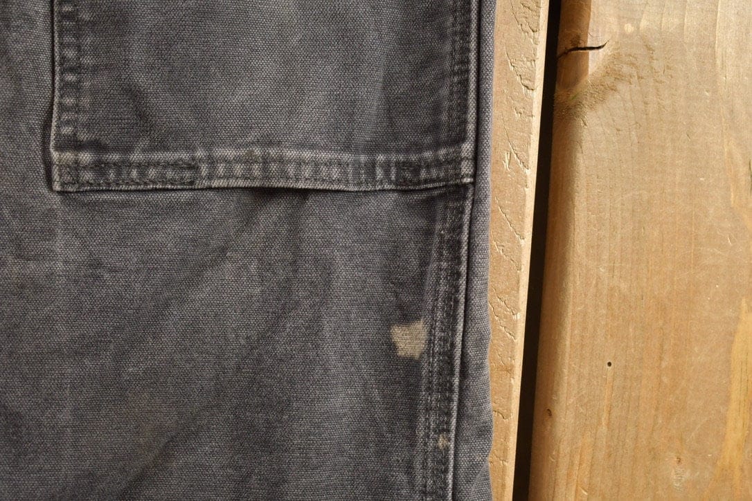 Vintage 1990s Carhartt Black Double Knee Work Pants Men's 31 x 29 - Image 4
