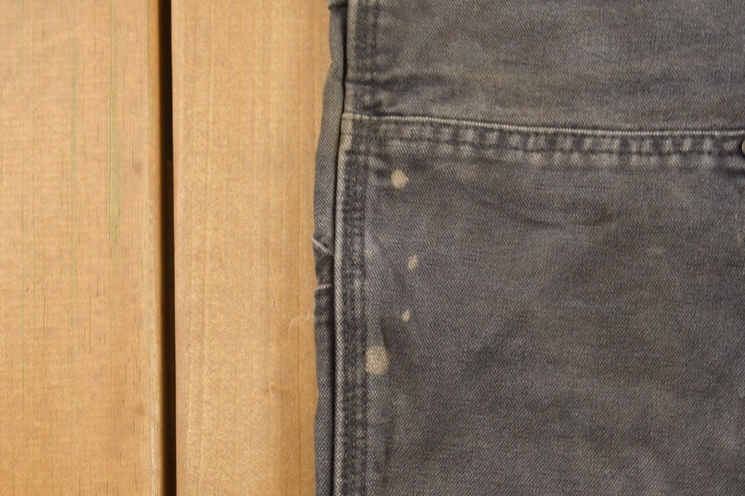 Vintage 1990s Carhartt Black Double Knee Work Pants Men's 31 x 29 - Image 5