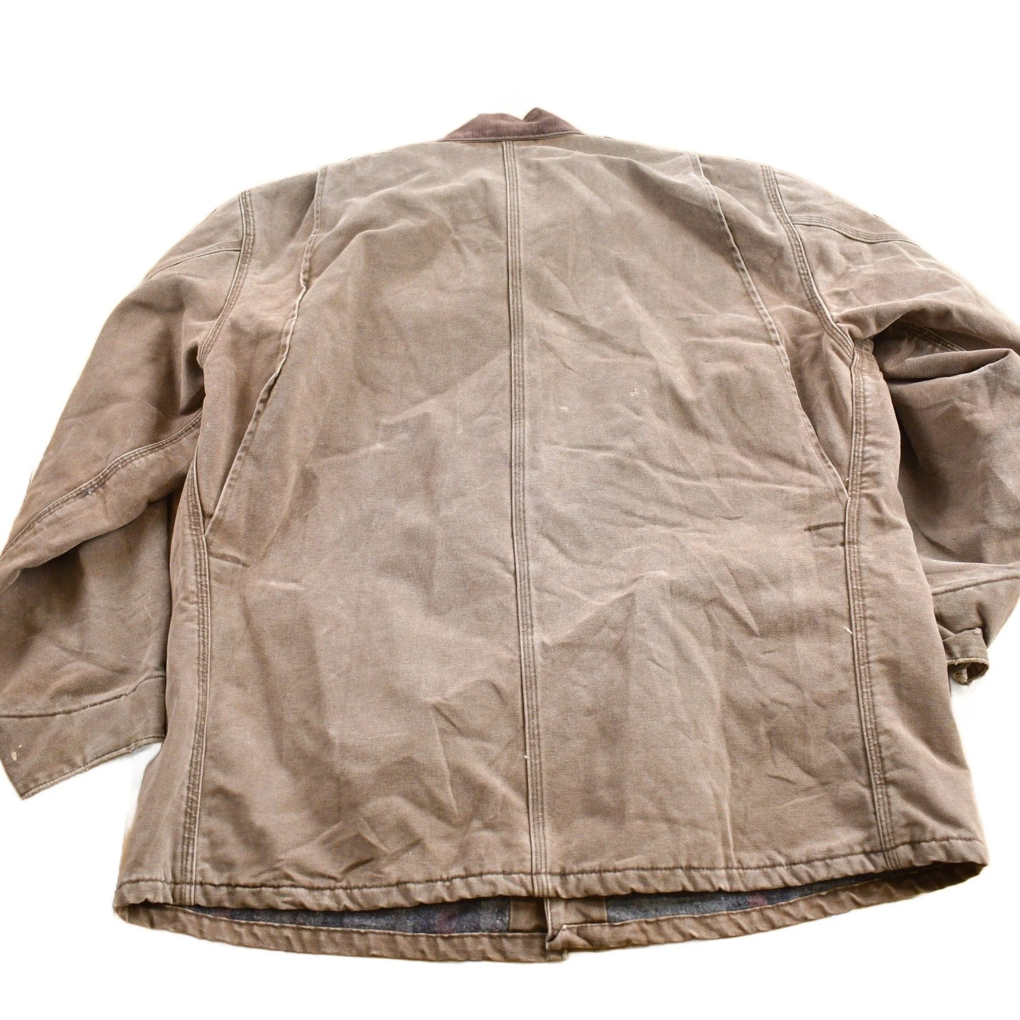 Vintage 1990s Carhartt Blanket Lined Chore Coat - Image 2