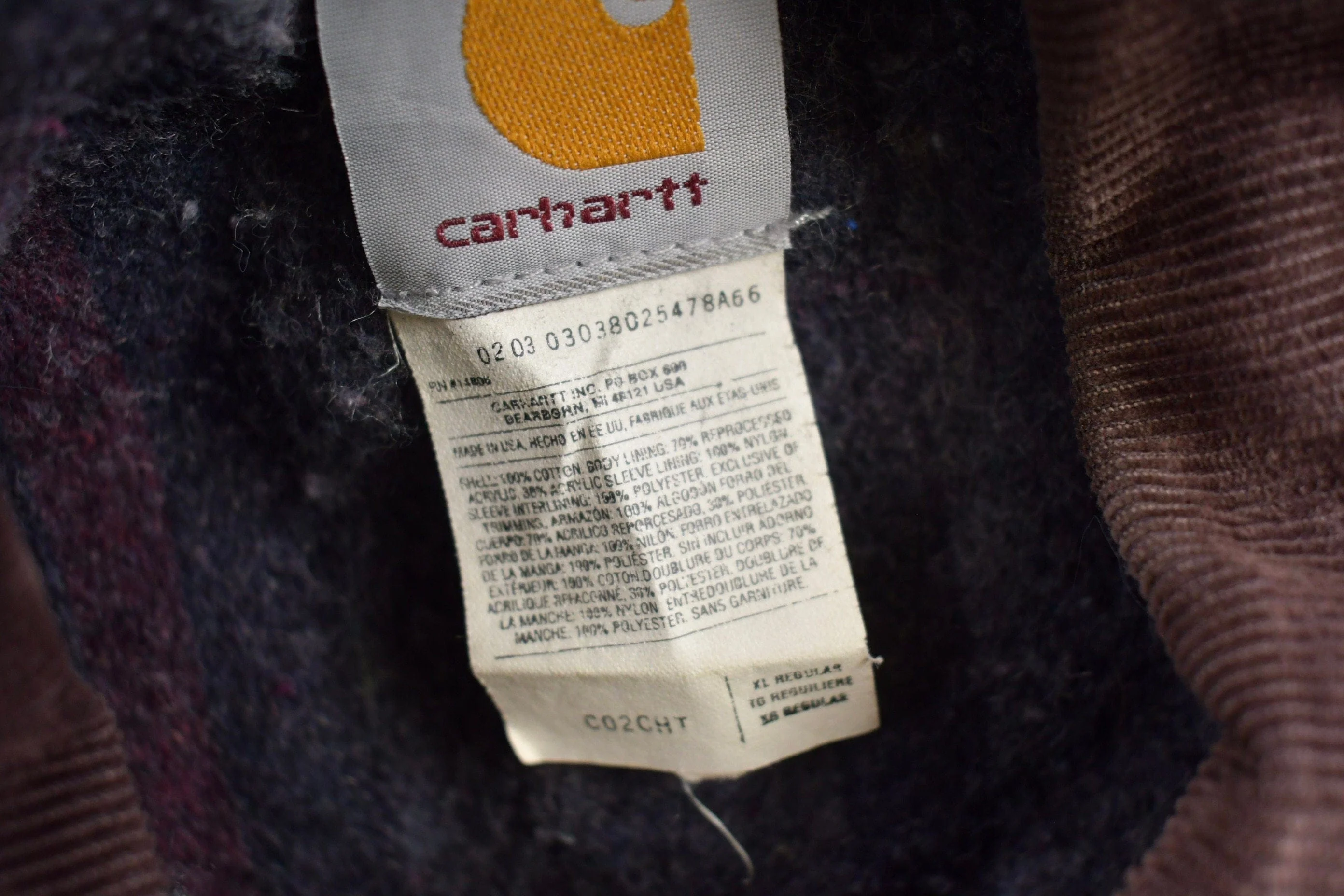 Vintage 1990s Carhartt Blanket Lined Chore Coat - Image 5