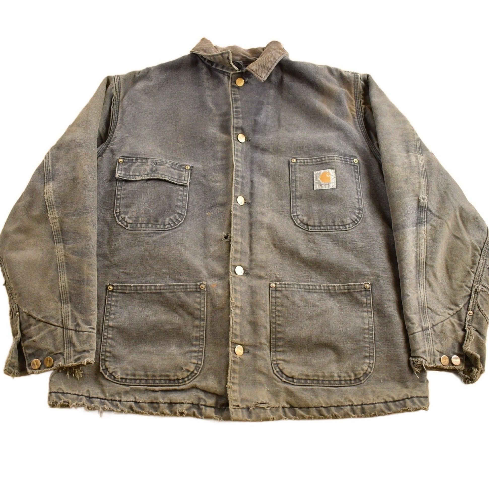 Vintage 1990s Carhartt Blanket Lined Chore Coat Men's Large