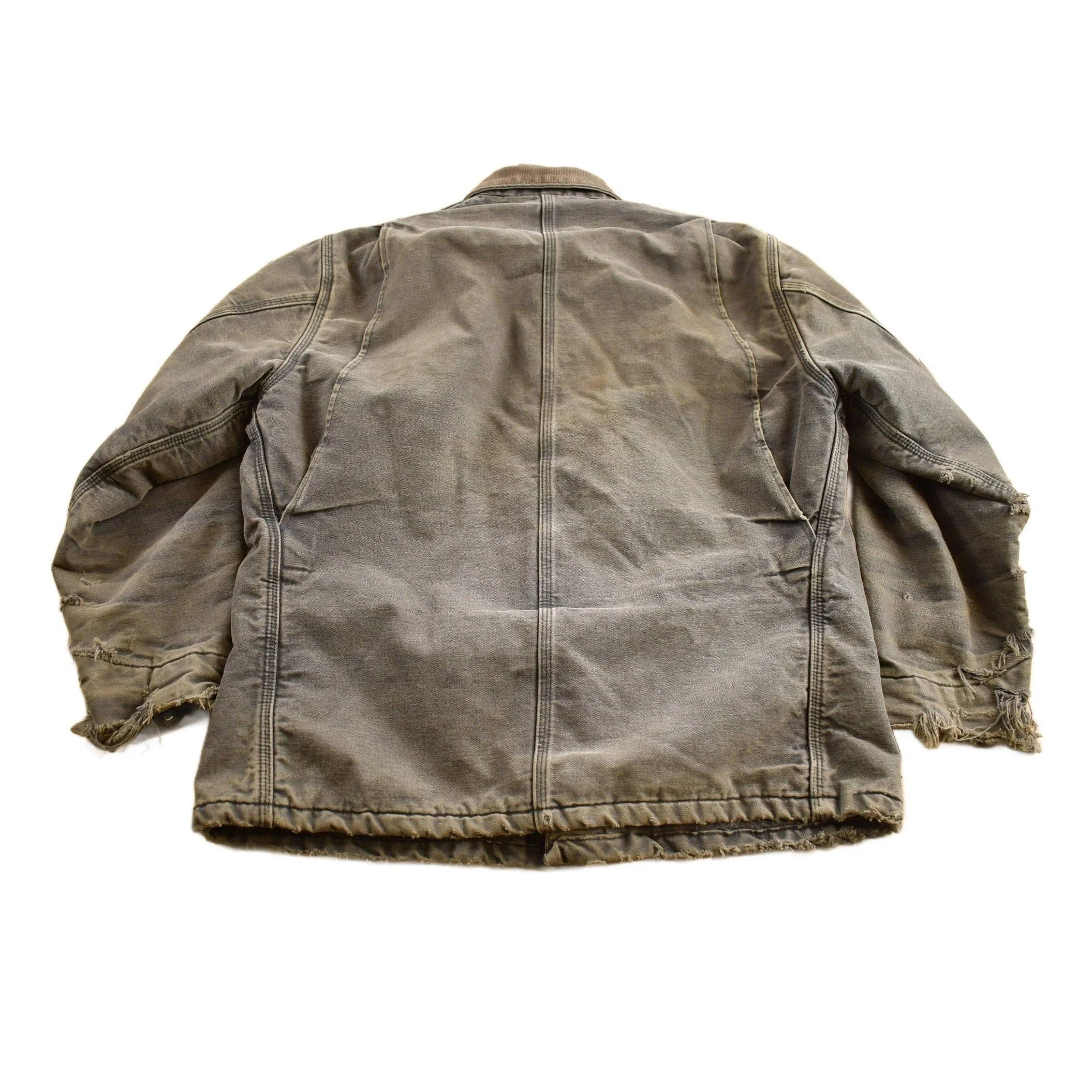 Vintage 1990s Carhartt Blanket Lined Chore Coat Men's Large - Image 2