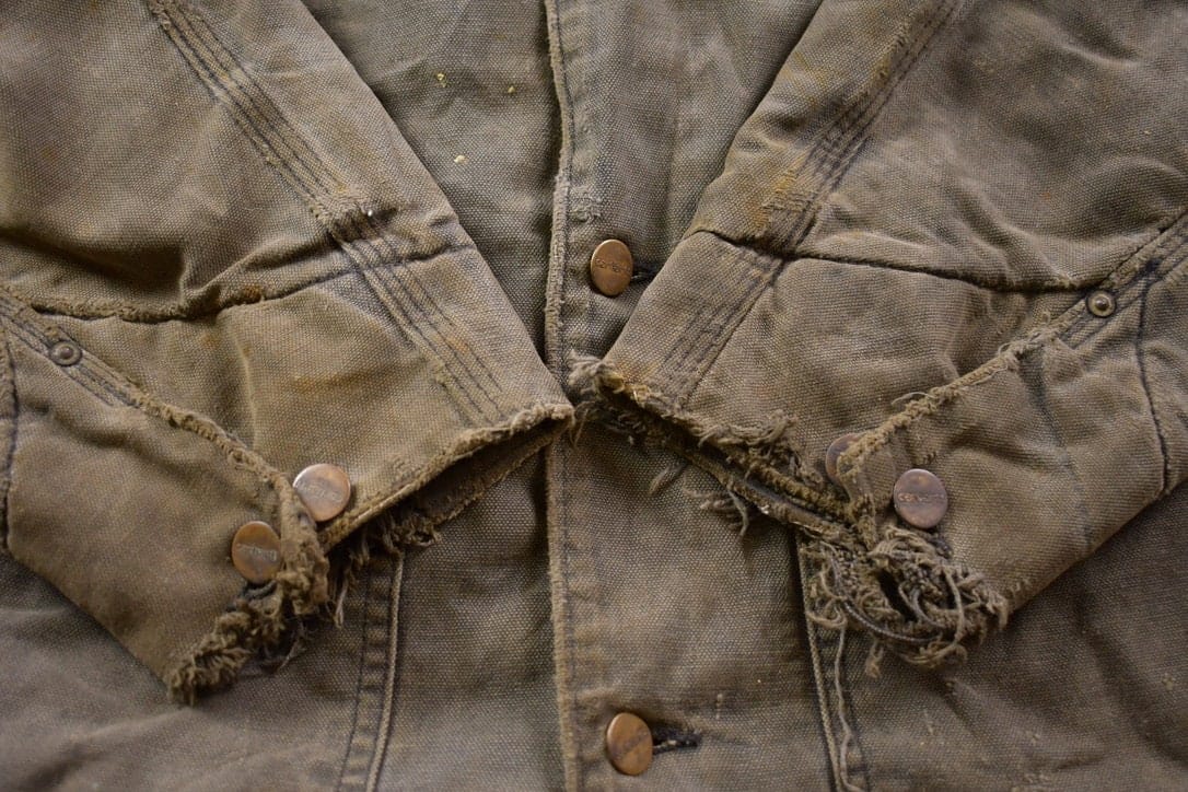 Vintage 1990s Carhartt Blanket Lined Chore Coat Men's Large - Image 5