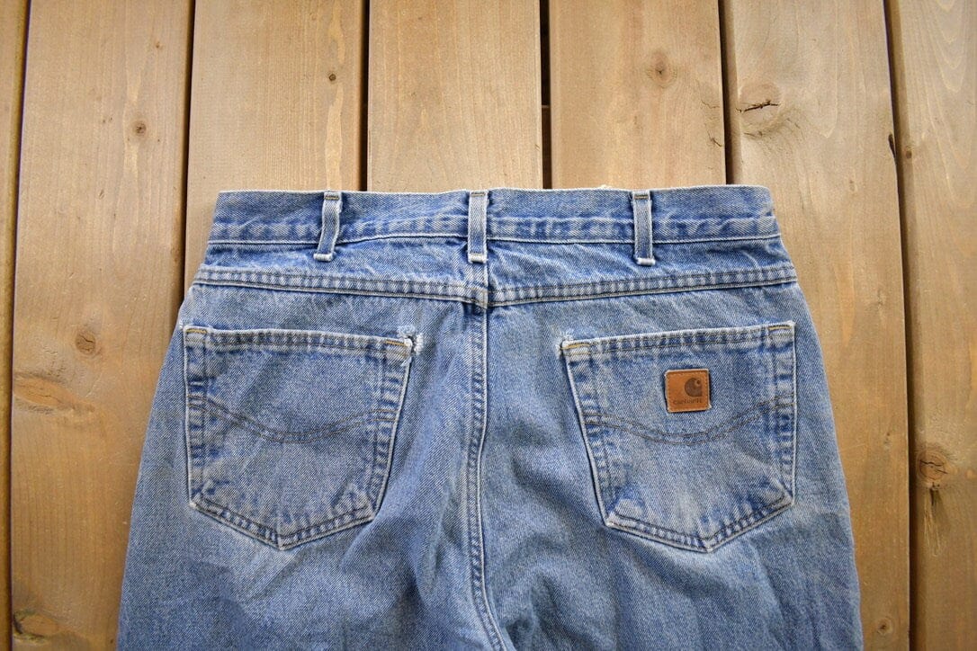 Vintage 1990s Carhartt Blanket Lined Pants Men's 32 x 30 - Image 4