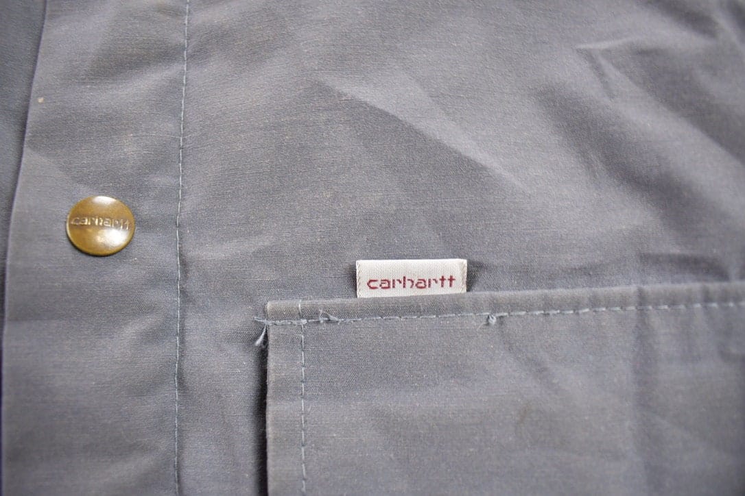 Vintage 1990s Carhartt Blanket Lined Parka Jacket Men's Medium - Image 3
