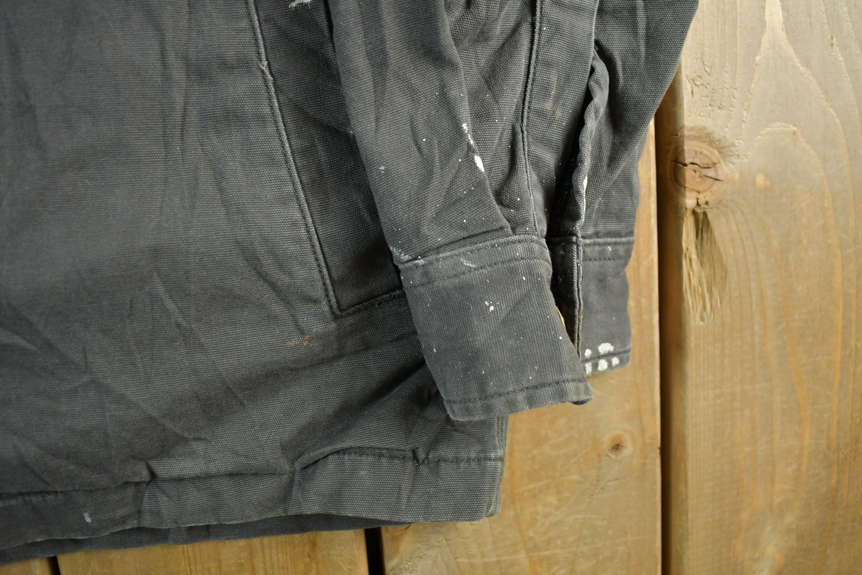 Vintage 1990s Carhartt Blanket Lined Shirt Jacket Men's Medium - Image 5
