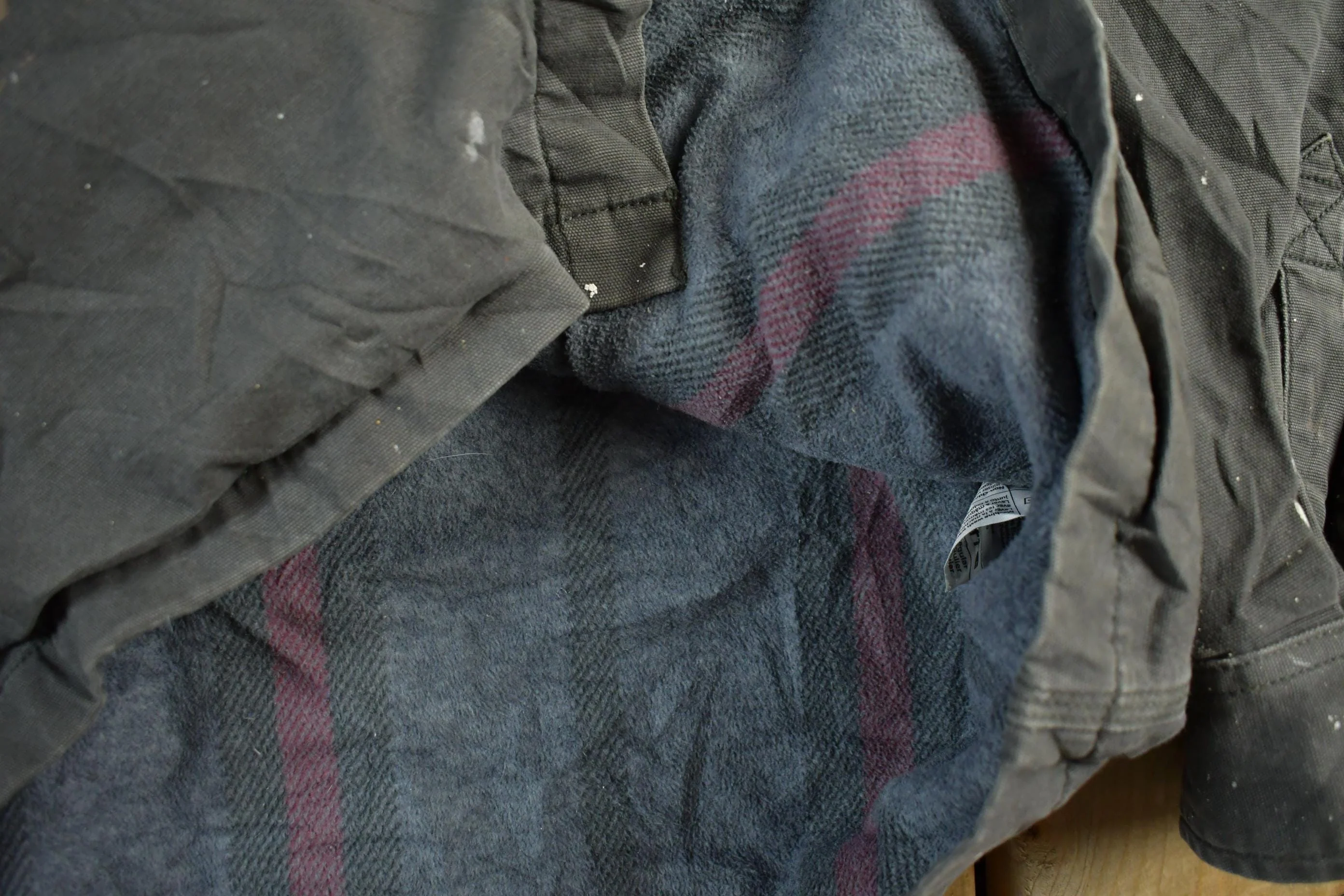 Vintage 1990s Carhartt Blanket Lined Shirt Jacket Men's Medium - Image 7