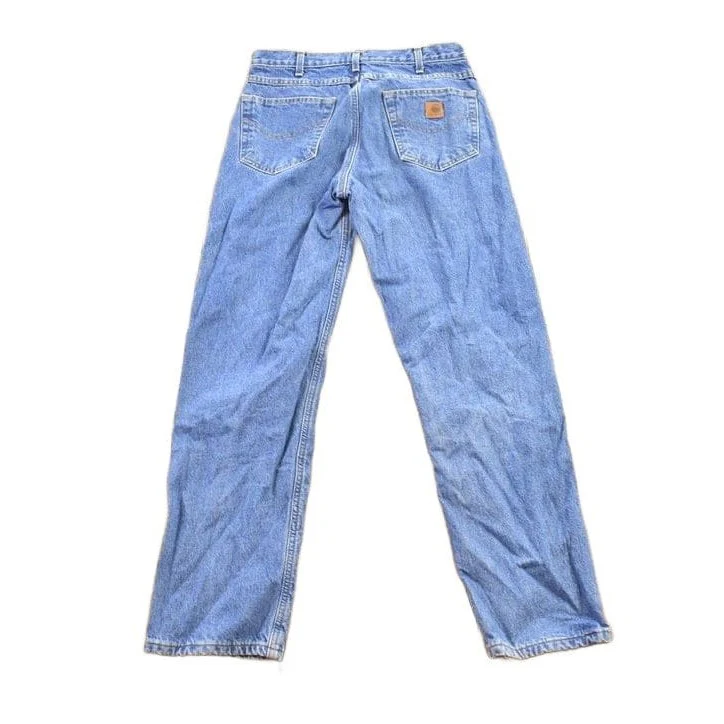 Vintage 1990s Carhartt Blanket Lined Work Pants Men's 33x32