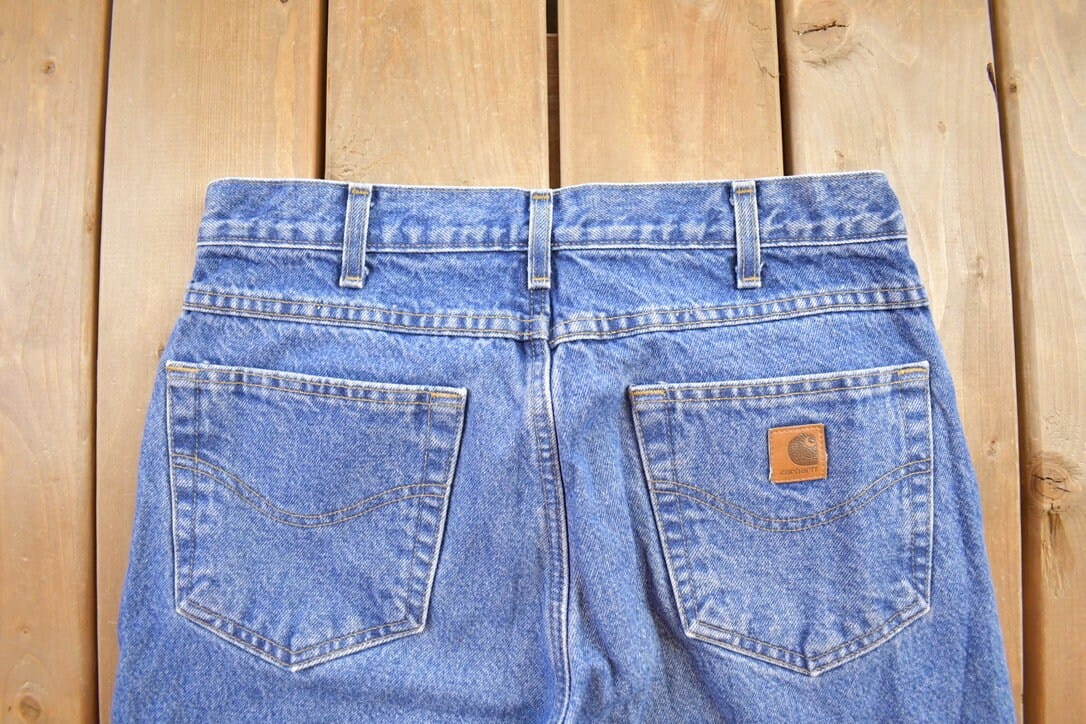 Vintage 1990s Carhartt Blanket Lined Work Pants Men's 33x32 - Image 5