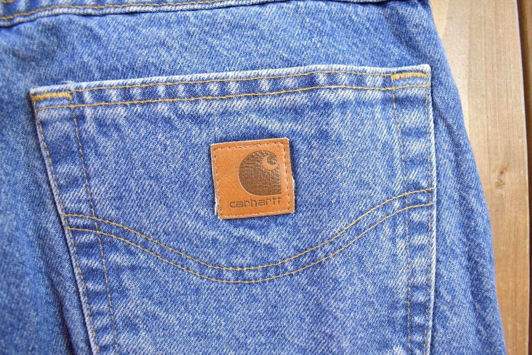 Vintage 1990s Carhartt Blanket Lined Work Pants Men's 33x32 - Image 7
