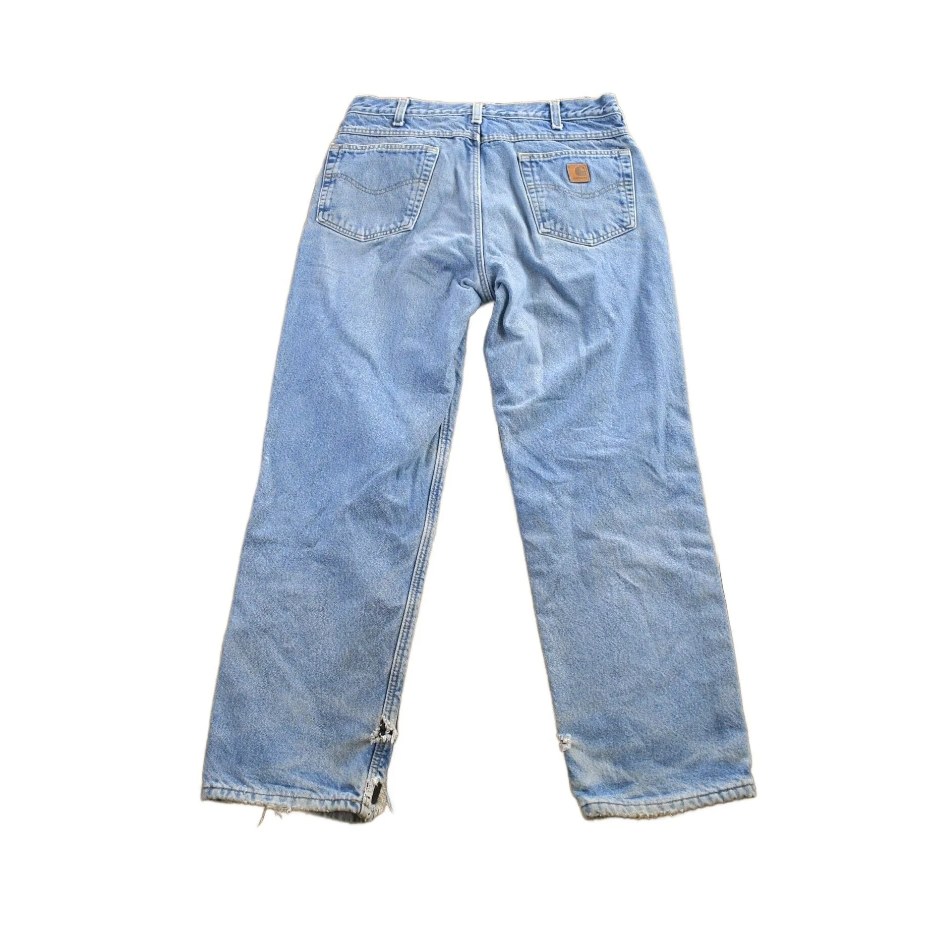 Vintage 1990s Carhartt Blanket Lined Work Pants Men's 34x30