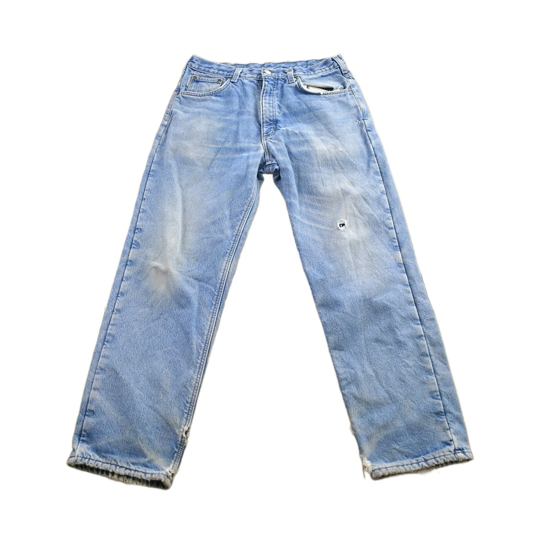 Vintage 1990s Carhartt Blanket Lined Work Pants Men's 34x30 - Image 2