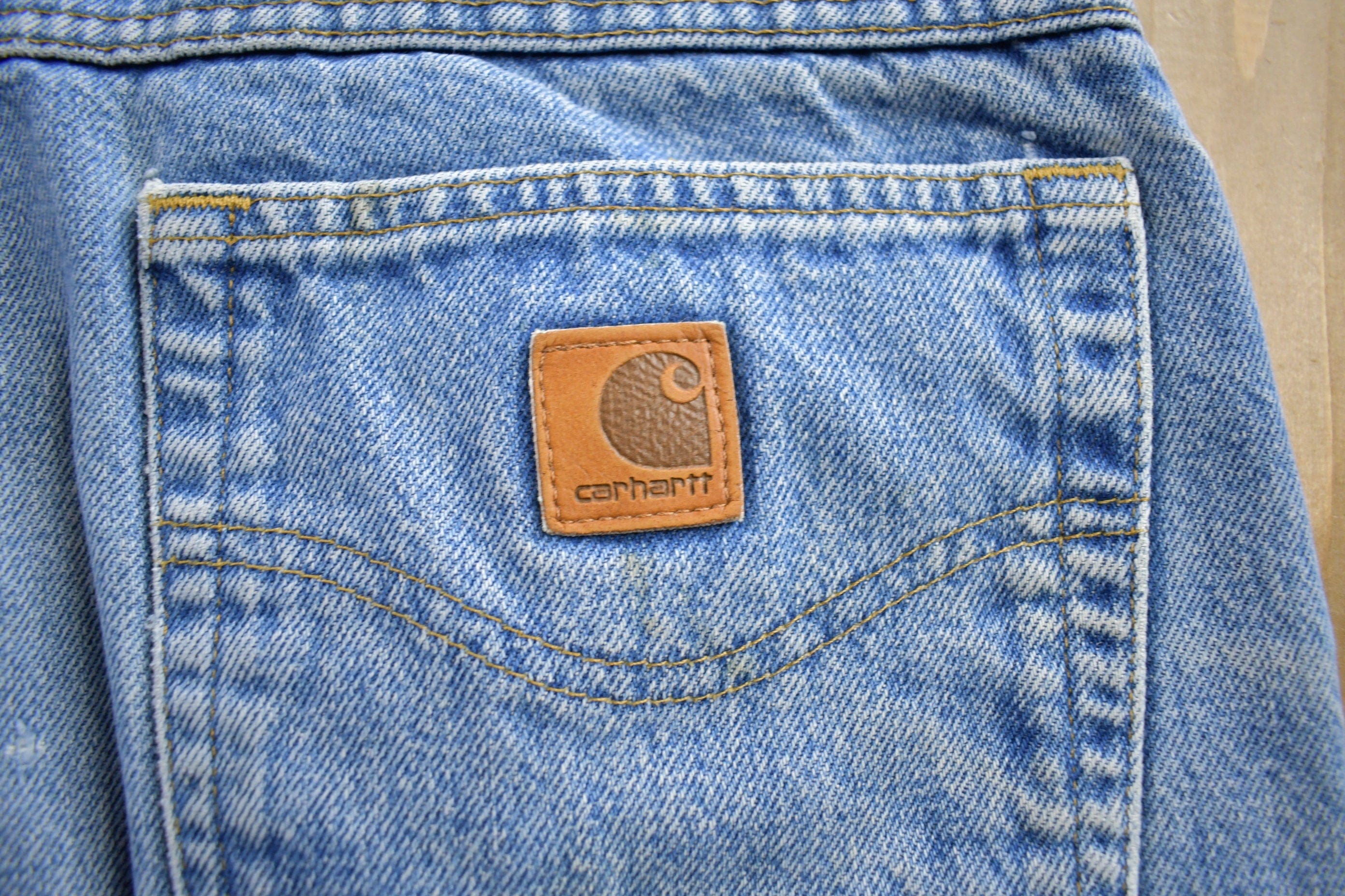Vintage 1990s Carhartt Blanket Lined Work Pants Men's 34x30 - Image 7