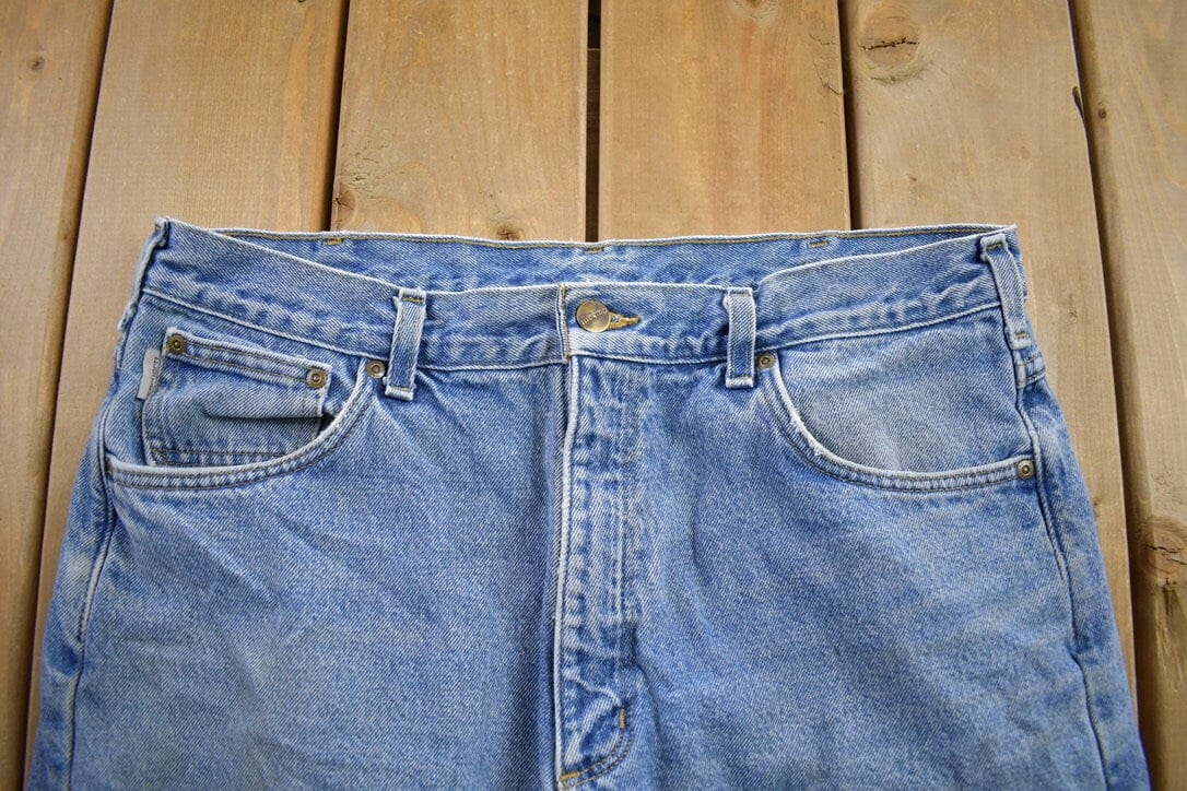 Vintage 1990s Carhartt Blanket Lined Work Pants Men's 36 x 32 - Image 3