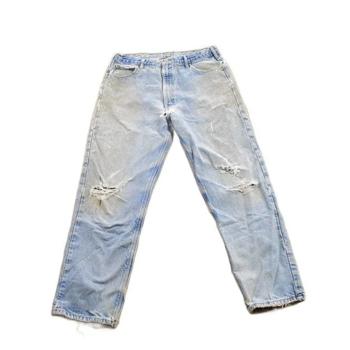 Vintage 1990s Carhartt Blanket Lined Work Pants Men's 38 x 32 - Image 2