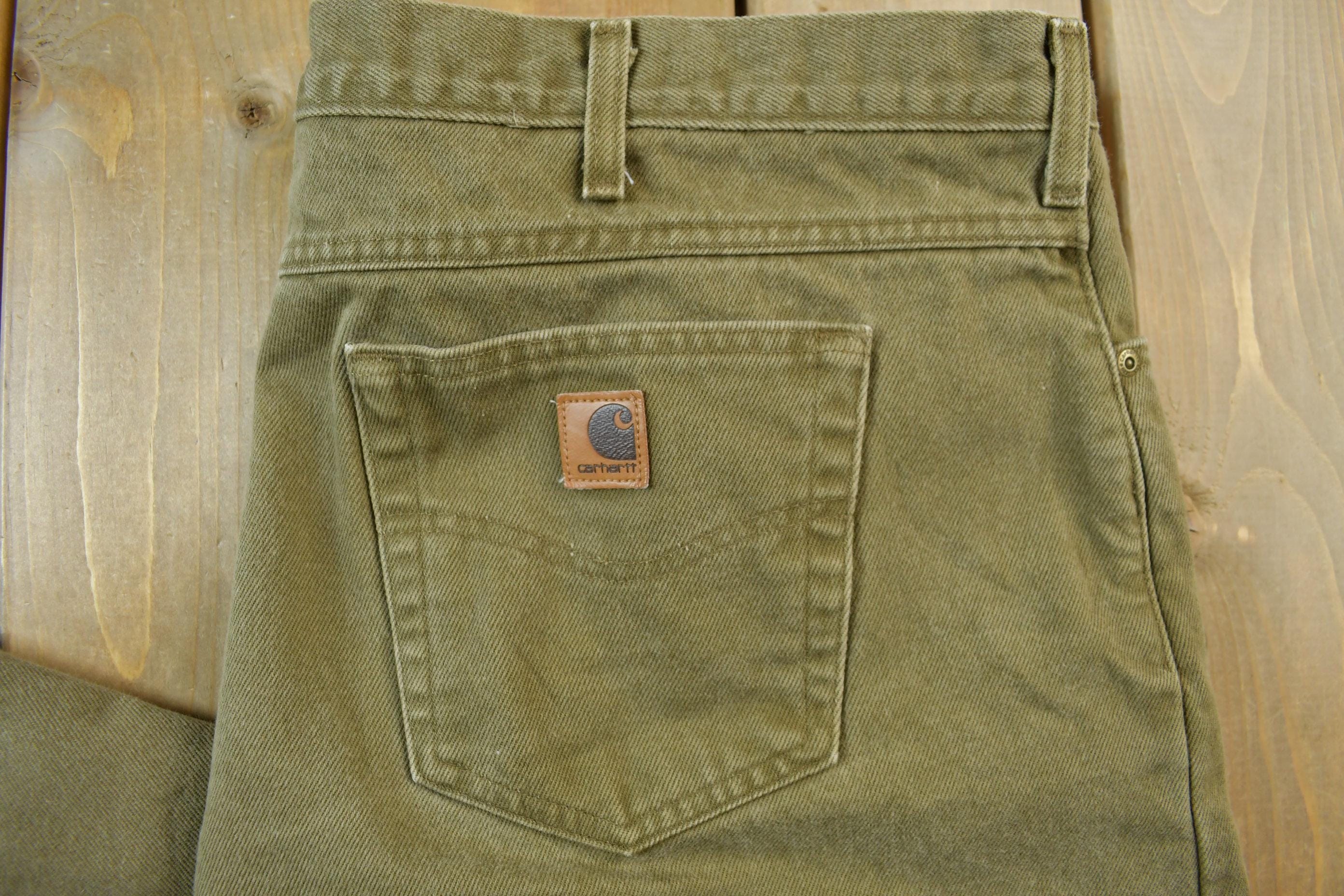 Vintage 1990s Carhartt Blanket Lined Work Pants Men's 46x30 - Image 5