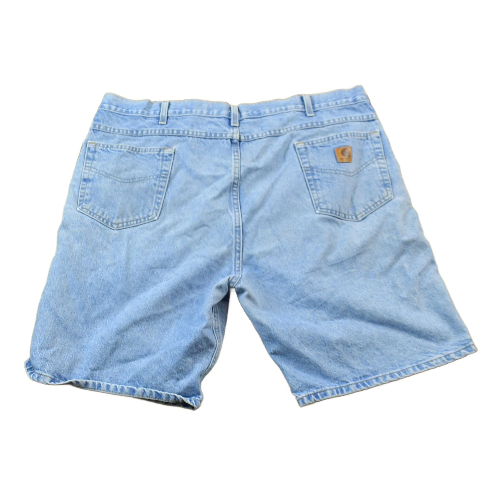 Vintage 1990s Carhartt Blue Jean Shorts Men's 42 - Image 2