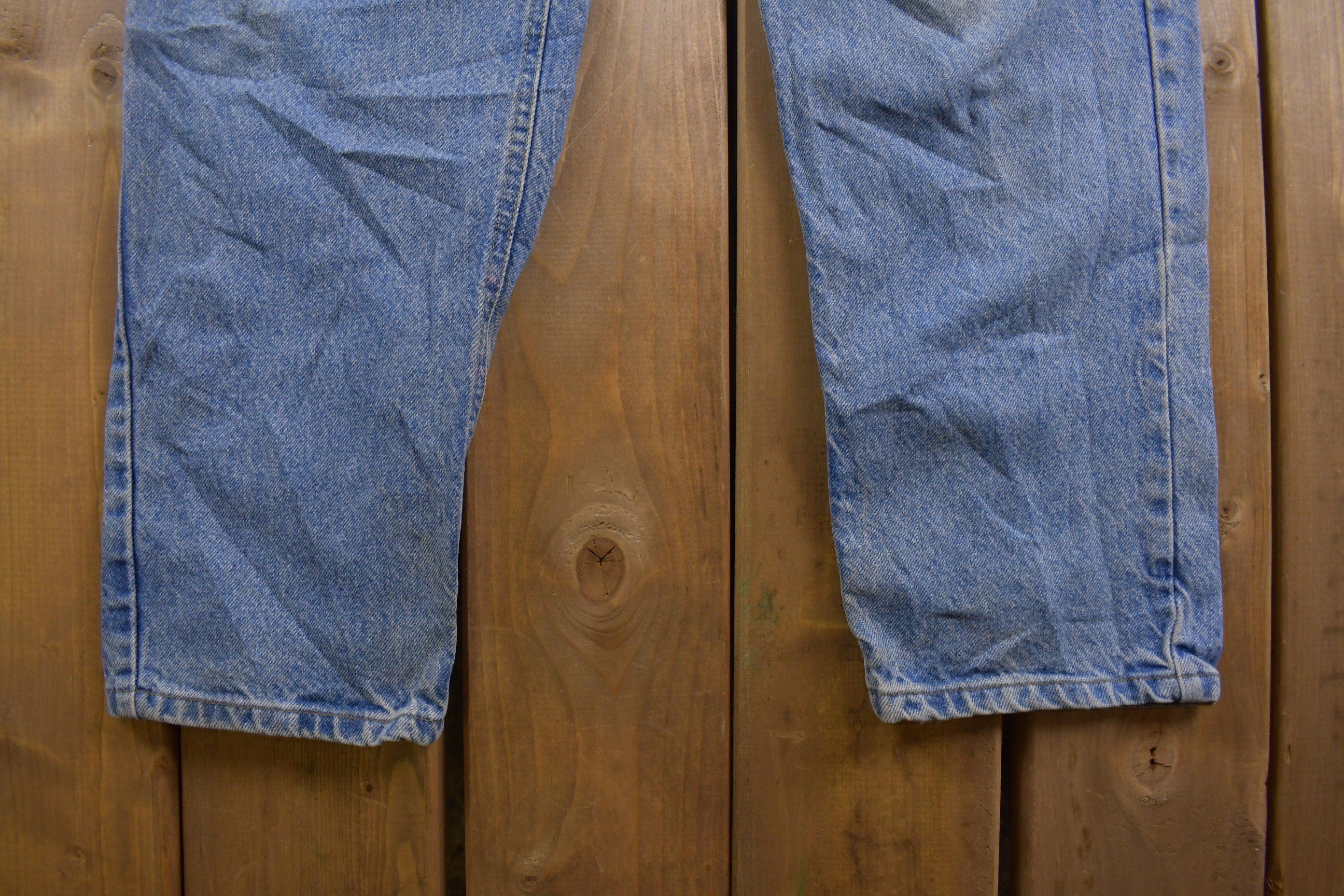 Vintage 1990s Carhartt Blue Jeans Men's 34 x 31 - Image 4