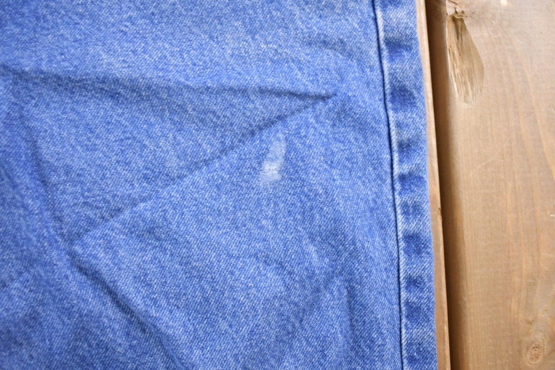 Vintage 1990s Carhartt Blue Work Jeans Men's 32 x 33 - Image 4