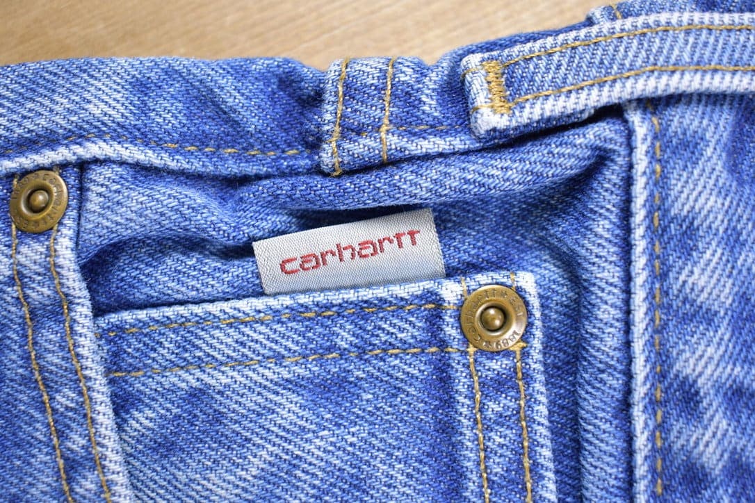 Vintage 1990s Carhartt Blue Work Jeans Men's 32 x 33 - Image 7