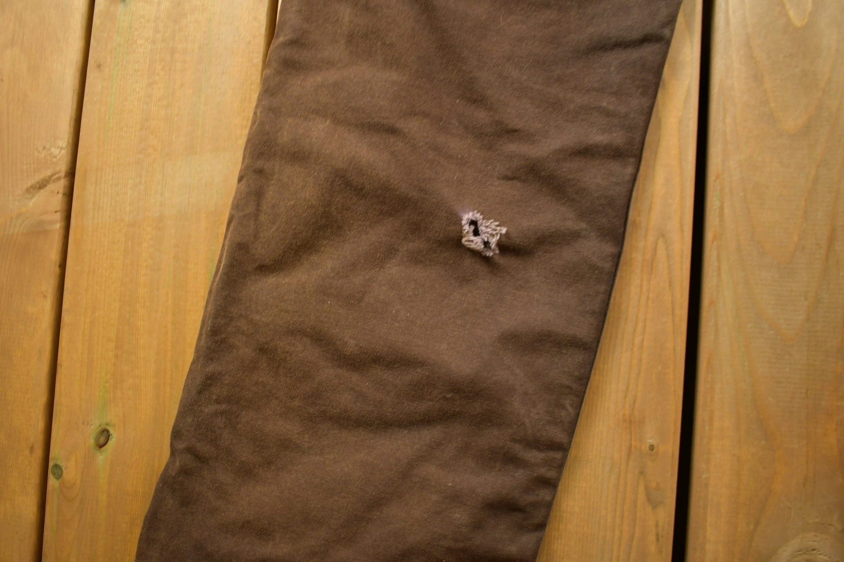 Vintage 1990s Carhartt Brown Canvas Double Knee Overalls Men's 36 x 29 - Image 8