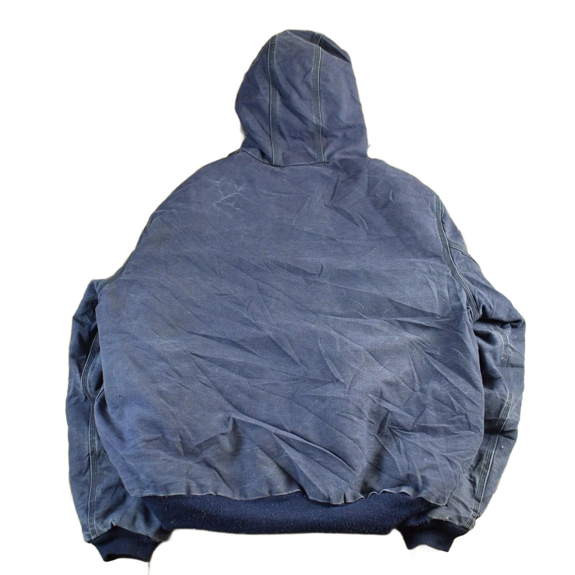 Vintage 1990s Carhartt Canvas FR Fire Resistant Hooded Jacket Men's XL - Image 2