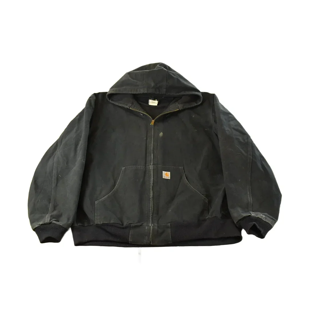 Vintage 1990s Carhartt Canvas Hooded Jacket Men's 3XL Tall
