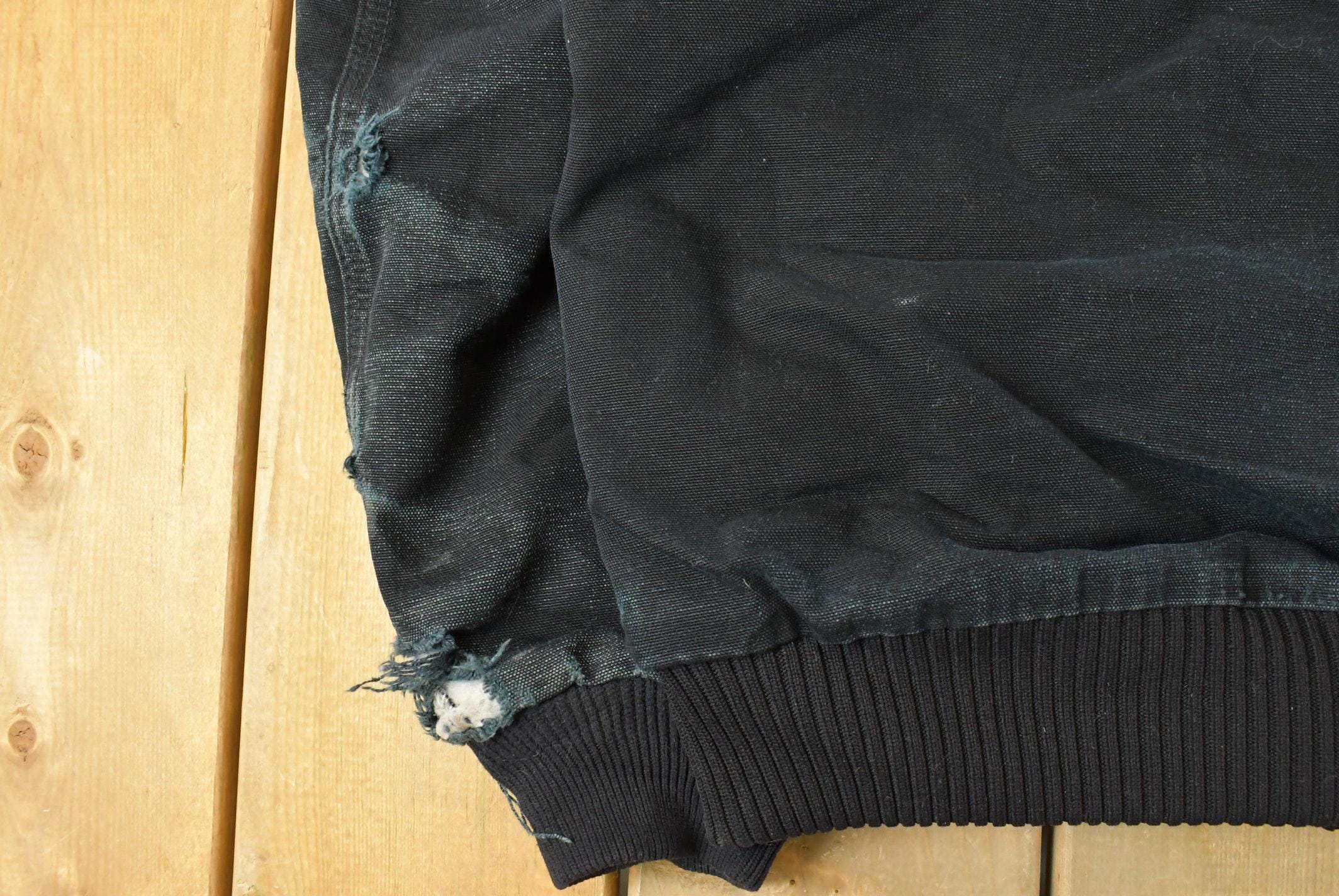 Vintage 1990s Carhartt Canvas Hooded Jacket Men's XL - Image 6