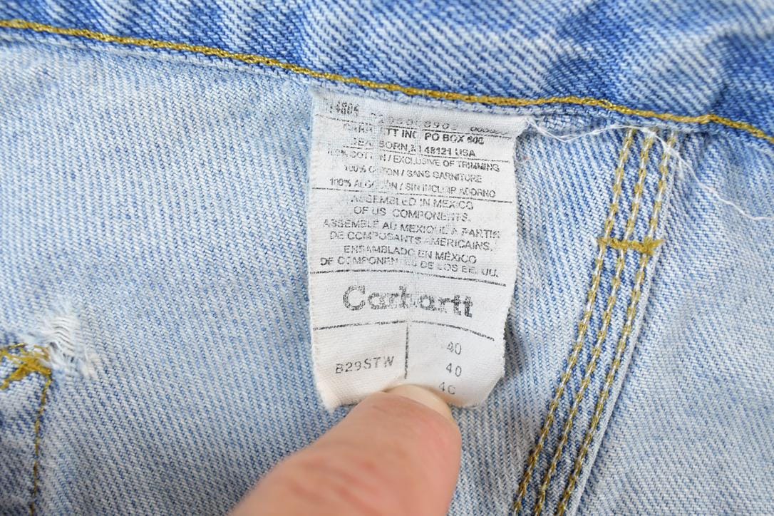 Vintage 1990s Carhartt Carpenter Jean Shorts Men's 40 - Image 4