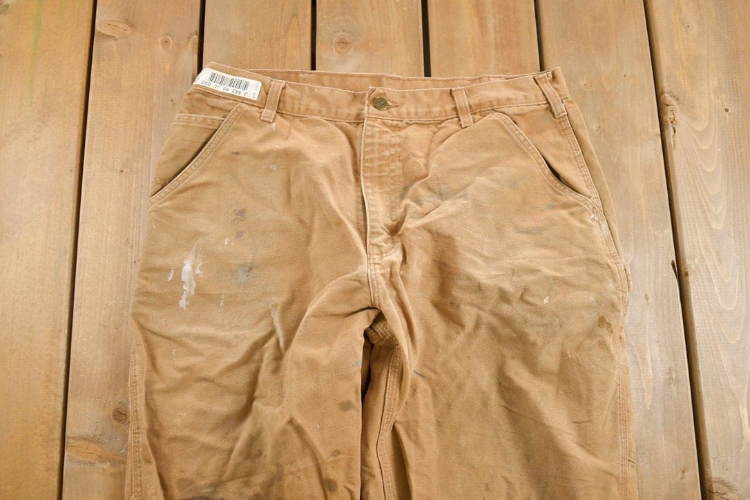 Vintage 1990s Carhartt Carpenter Pants Men's 34 x 30 - Image 5