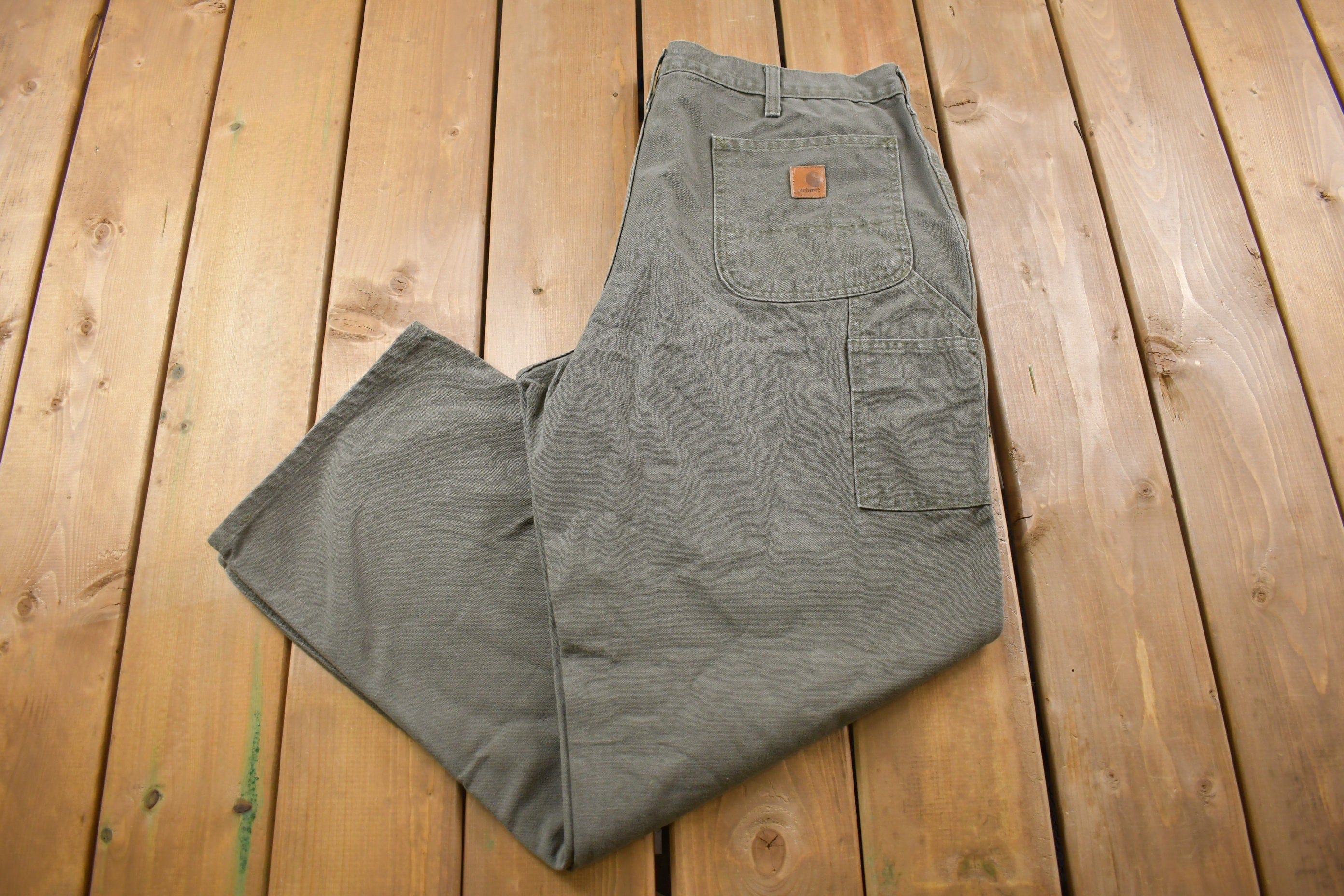 Vintage 1990s Carhartt Carpenter Work Pants Men's 38 x 31 - Image 3