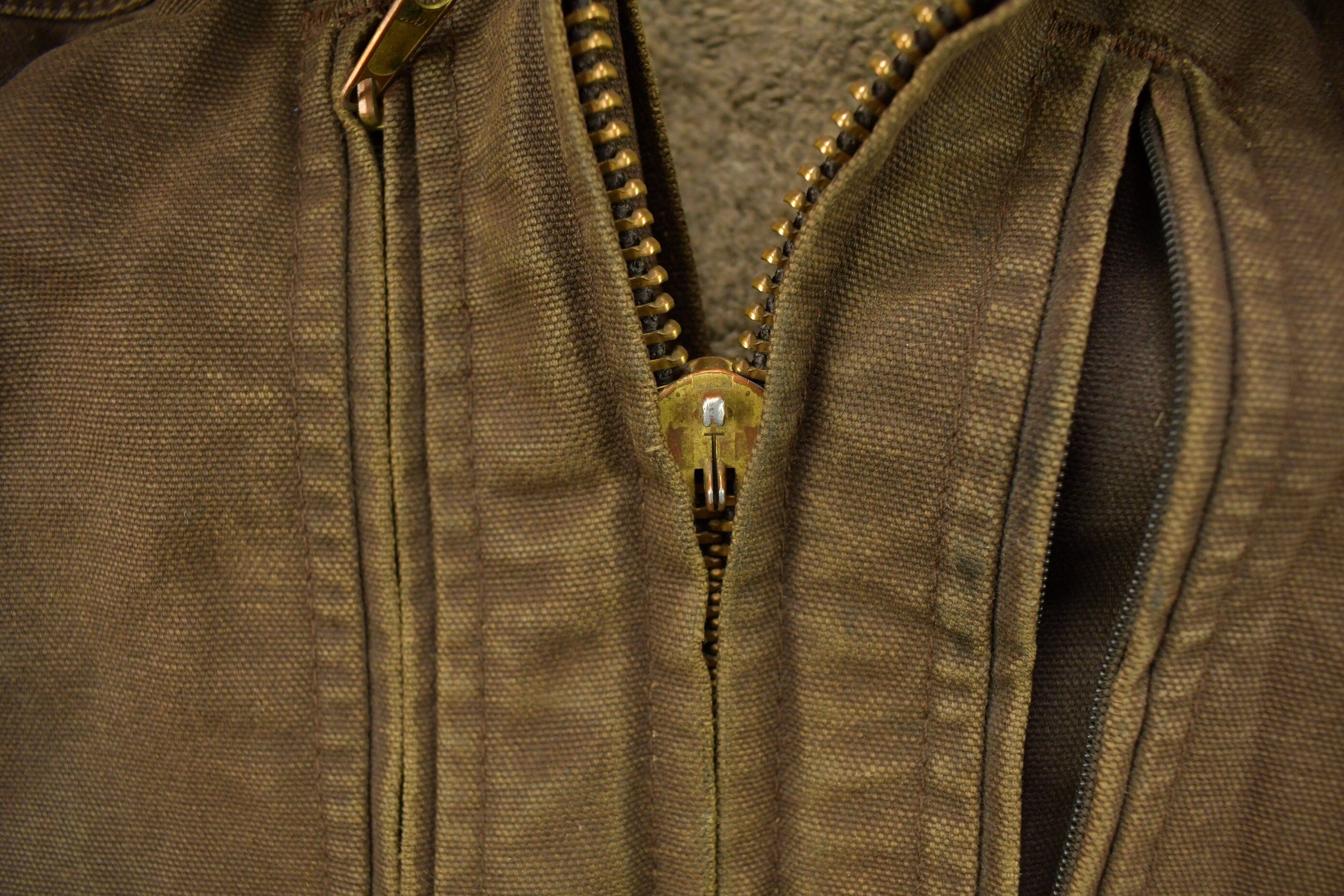 Vintage 1990s Carhartt Chocolate Brown Fleece Lined Work Jacket Men's XL - Image 6